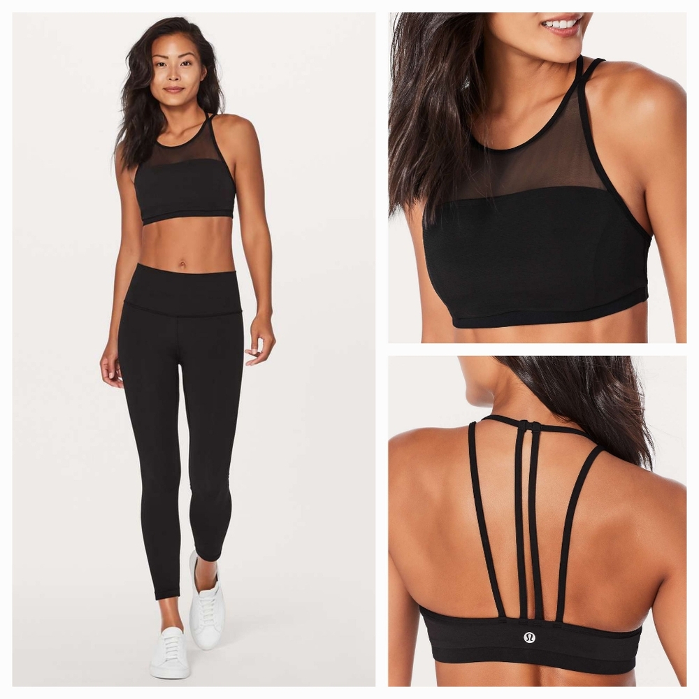 Lululemon Get Set Bra Black Size 8